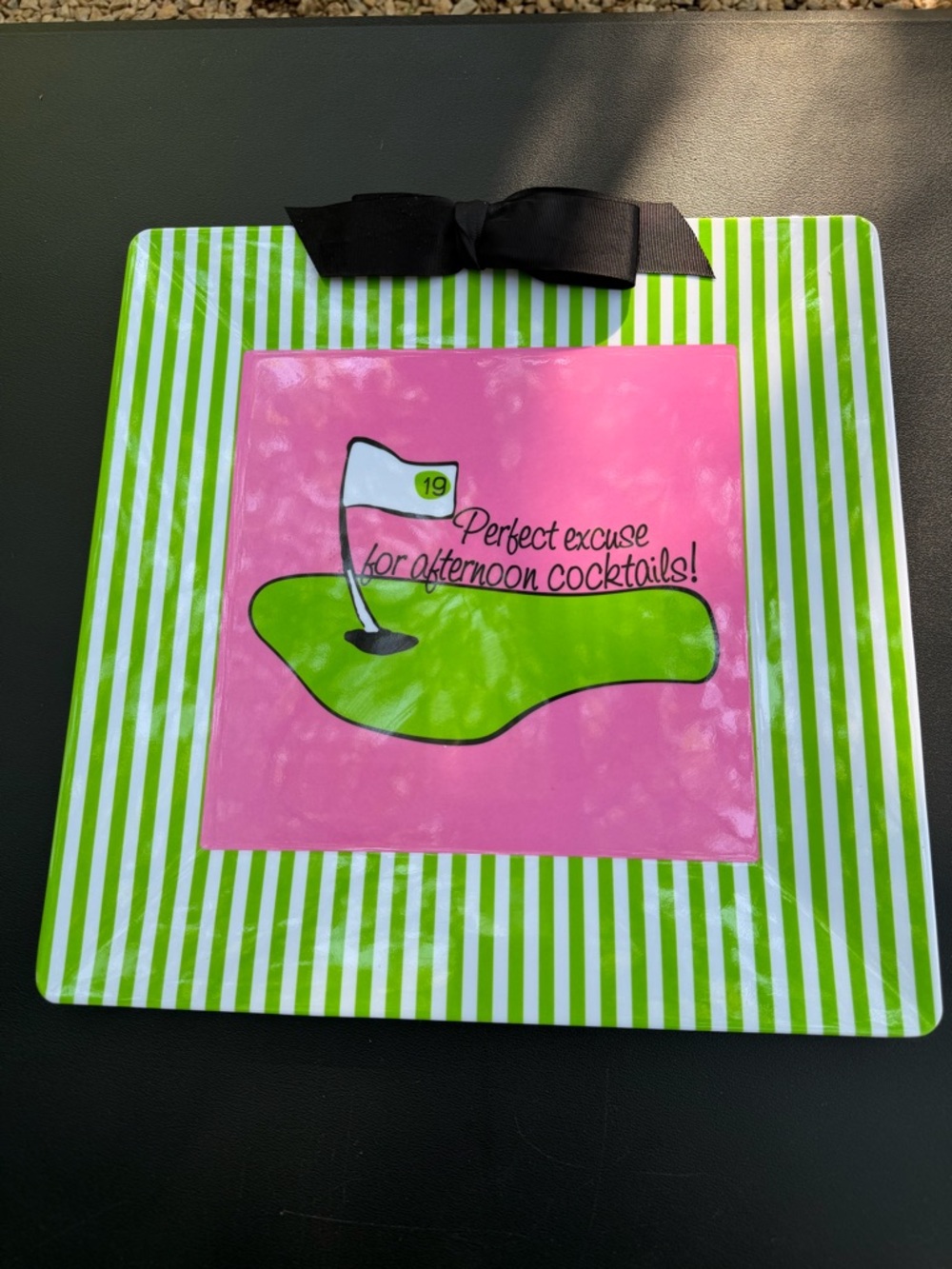 Golf Mud Pie Decorative Tray